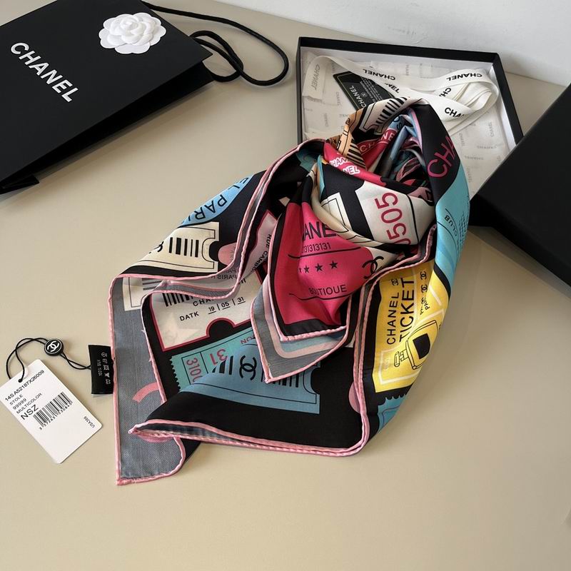 Chanel silk scarf hm (10)