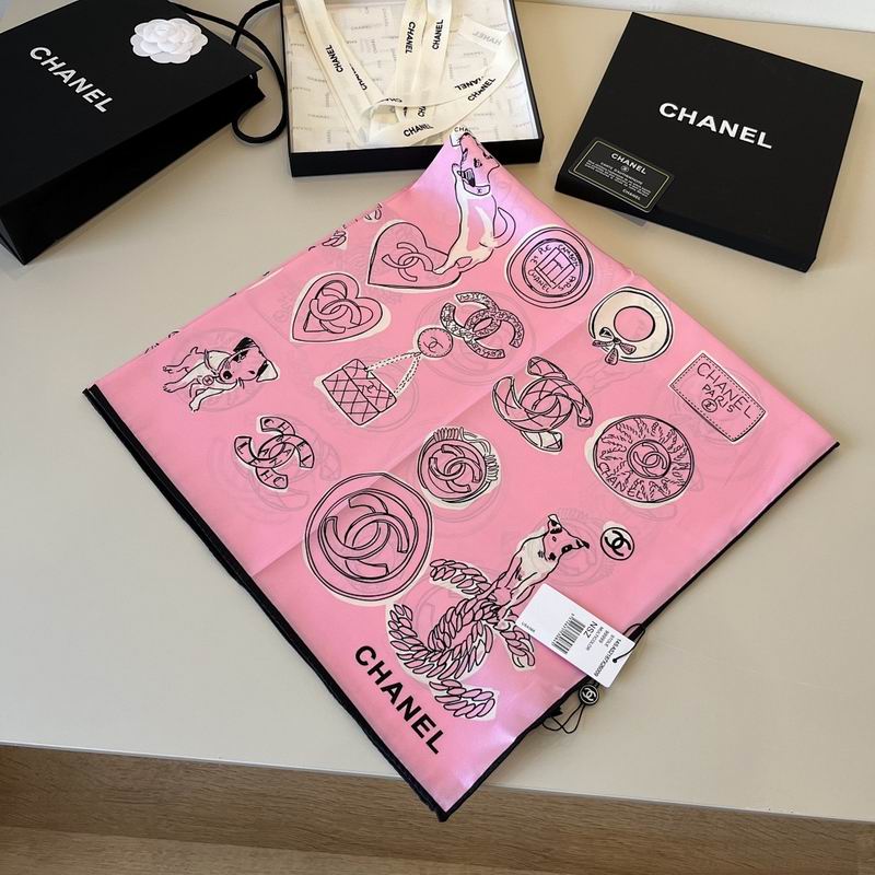 Chanel silk scarf hm (140)