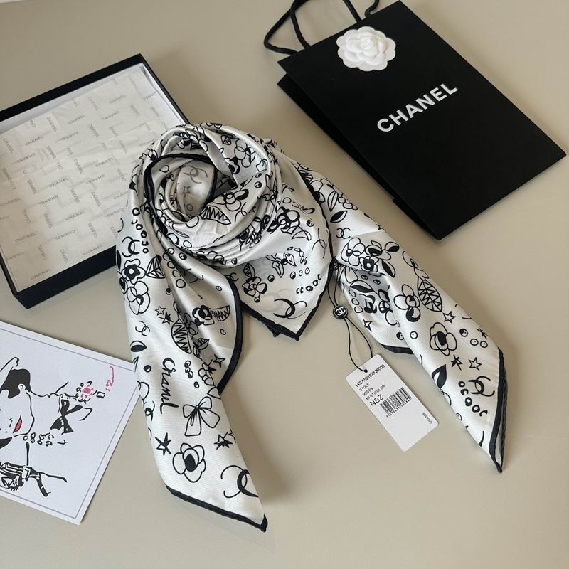 Chanel silk scarf hm (155)