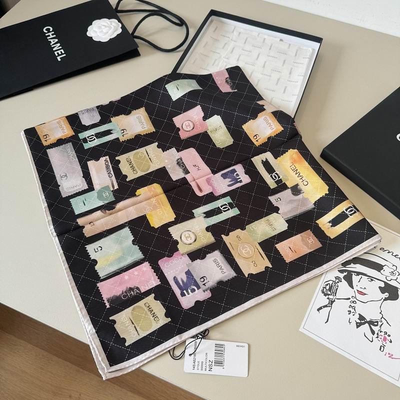 Chanel silk scarf hm (184)