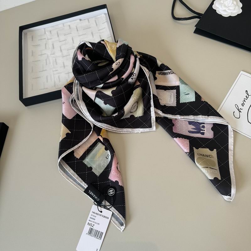 Chanel silk scarf hm (185)