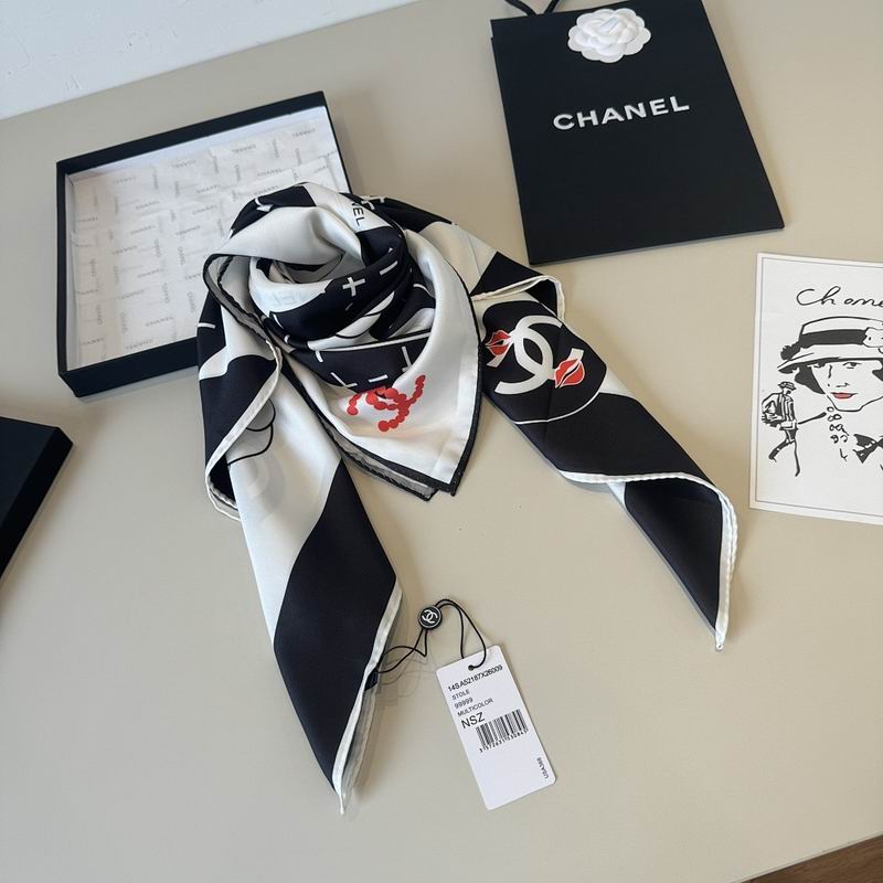 Chanel silk scarf hm (192)