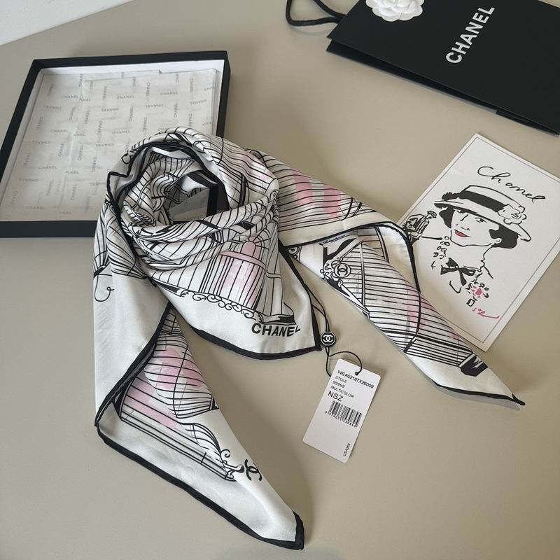 Chanel silk scarf hm (212)