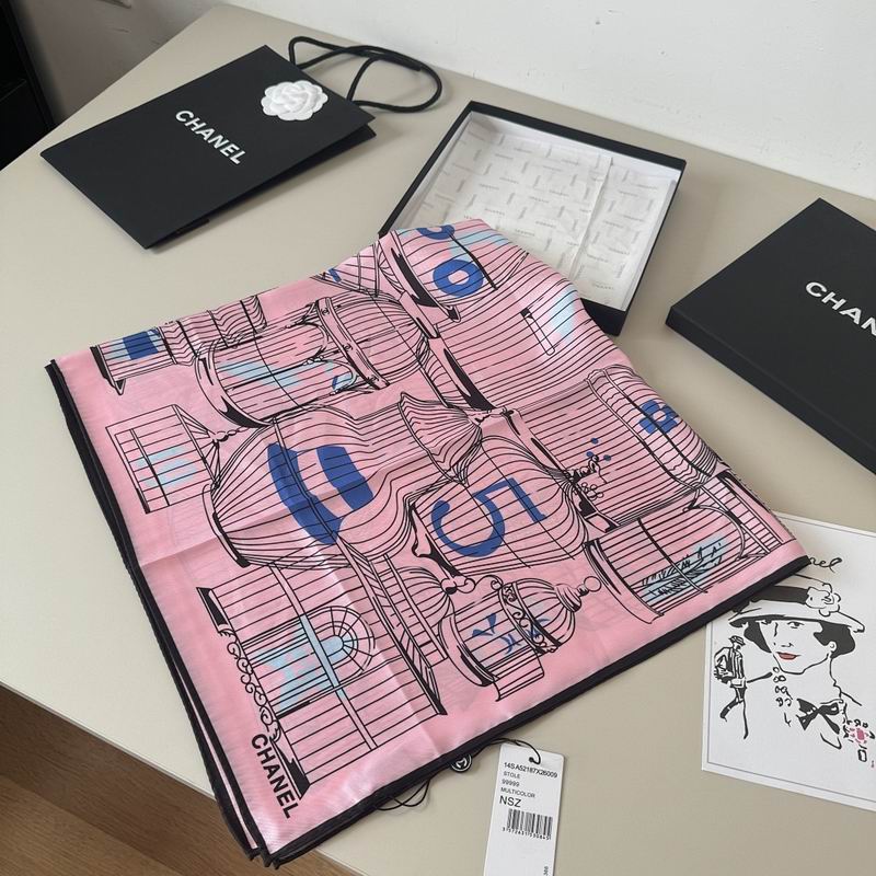 Chanel silk scarf hm (214)