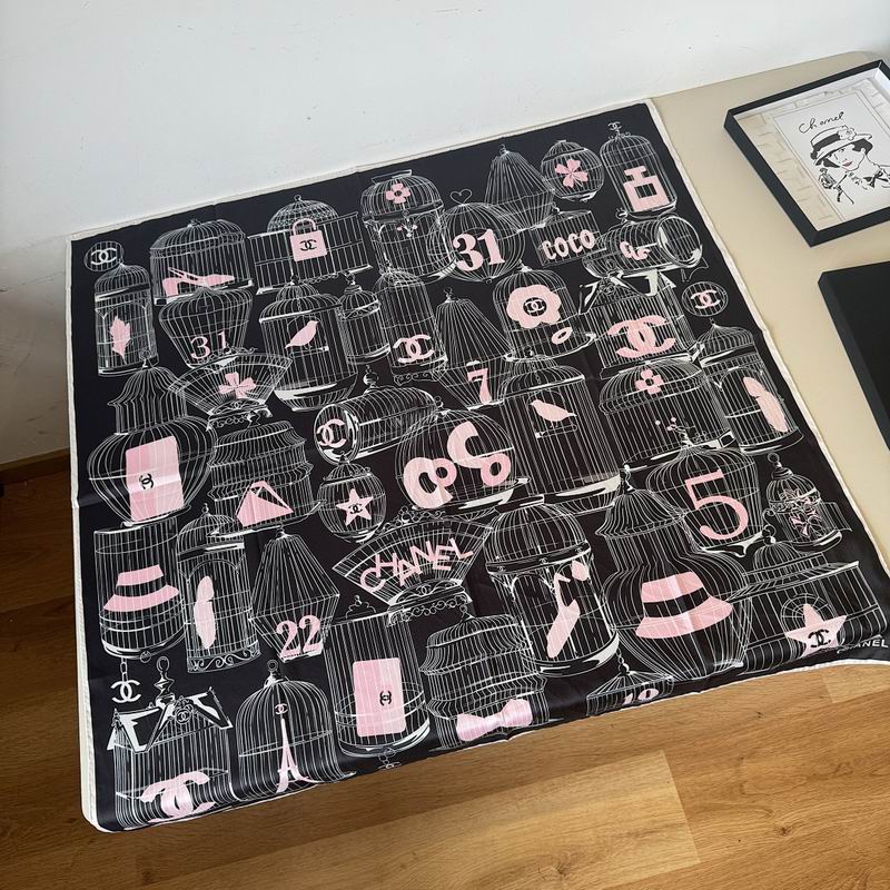 Chanel silk scarf hm (219)