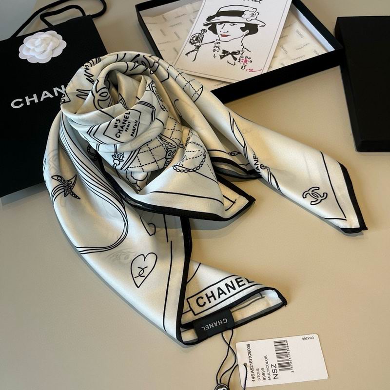 Chanel silk scarf hm (259)
