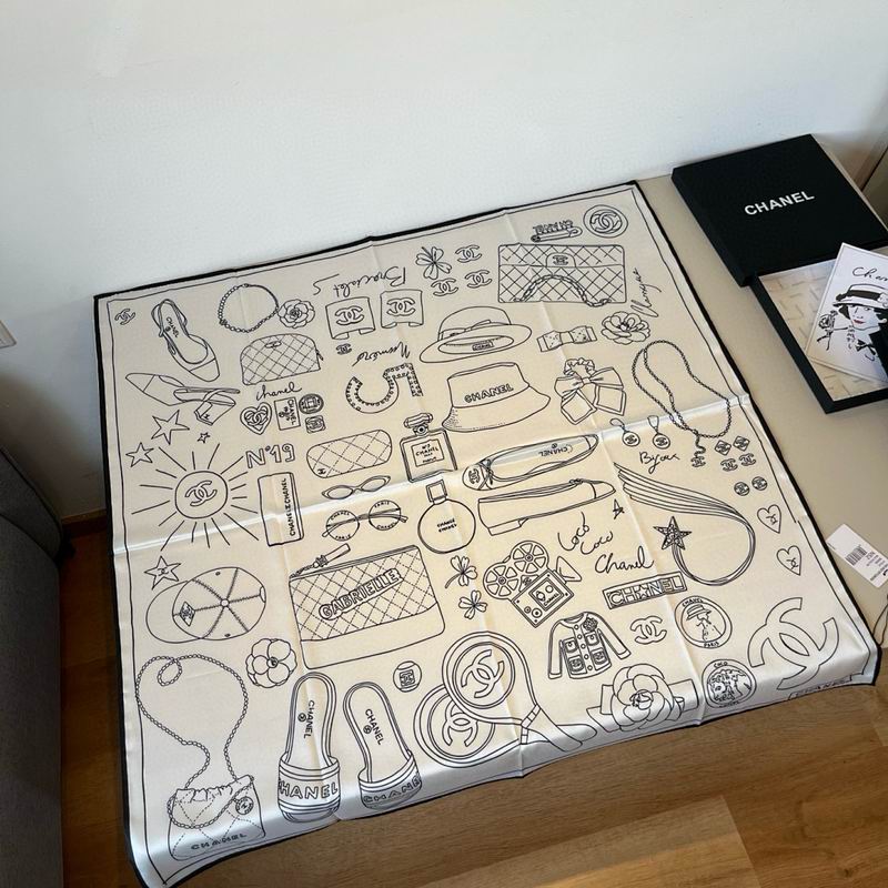 Chanel silk scarf hm (260)