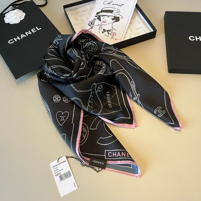Chanel silk scarf hm (262)