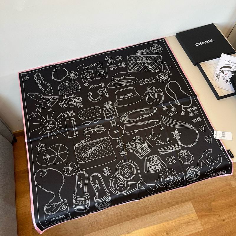 Chanel silk scarf hm (263)
