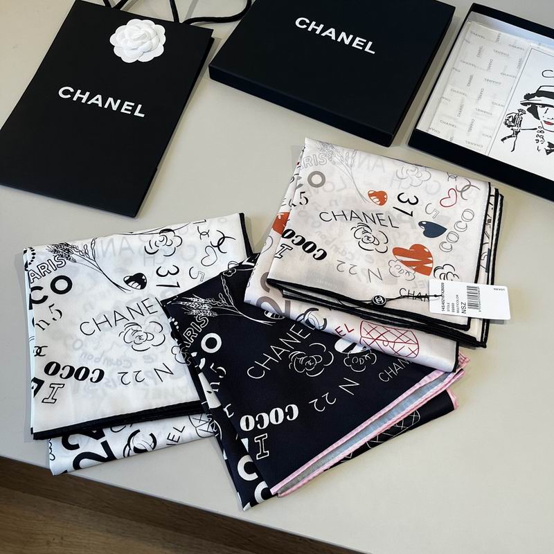 Chanel silk scarf hm (313)