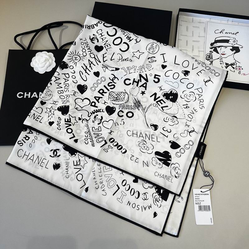 Chanel silk scarf hm (314)