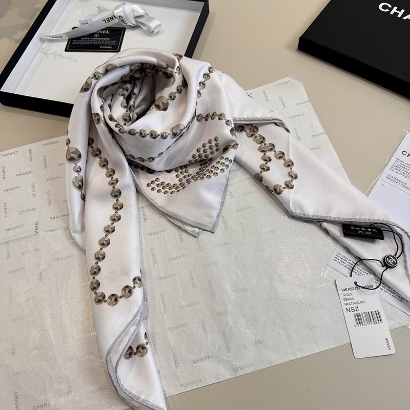 Chanel silk scarf hm (364)