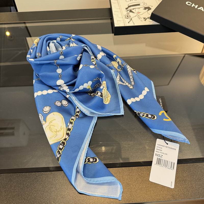 Chanel silk scarf hm (411)