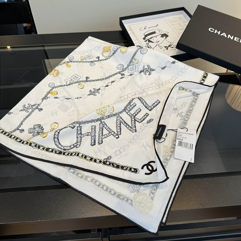 Chanel silk scarf hm (413)