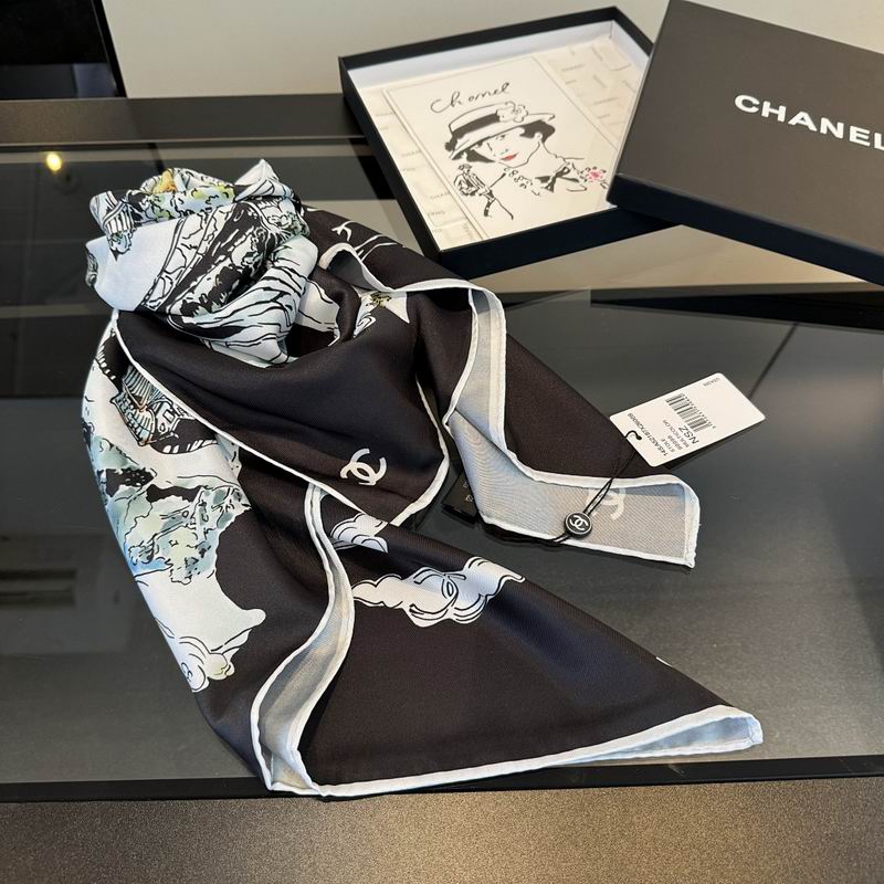 Chanel silk scarf hm (418)