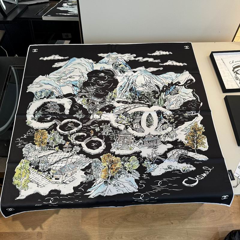 Chanel silk scarf hm (419)