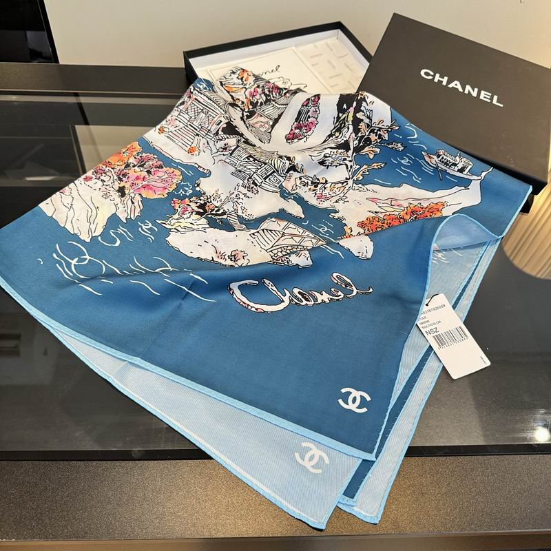 Chanel silk scarf hm (420)