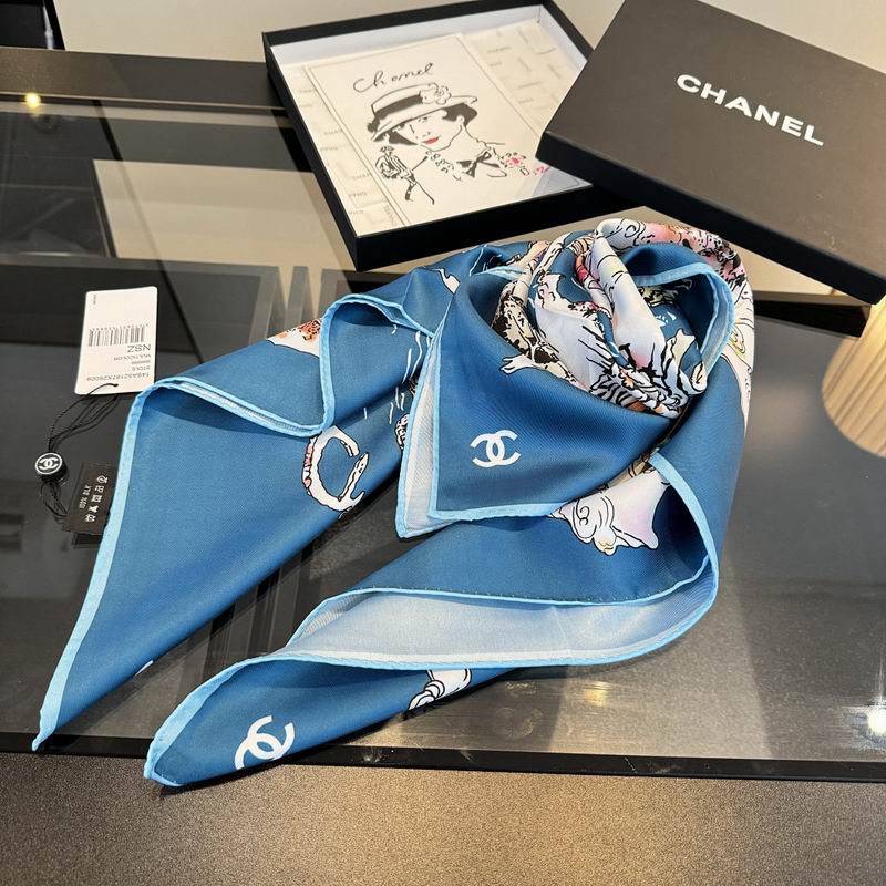 Chanel silk scarf hm (421)