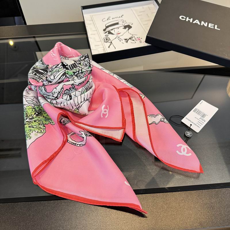 Chanel silk scarf hm (424)