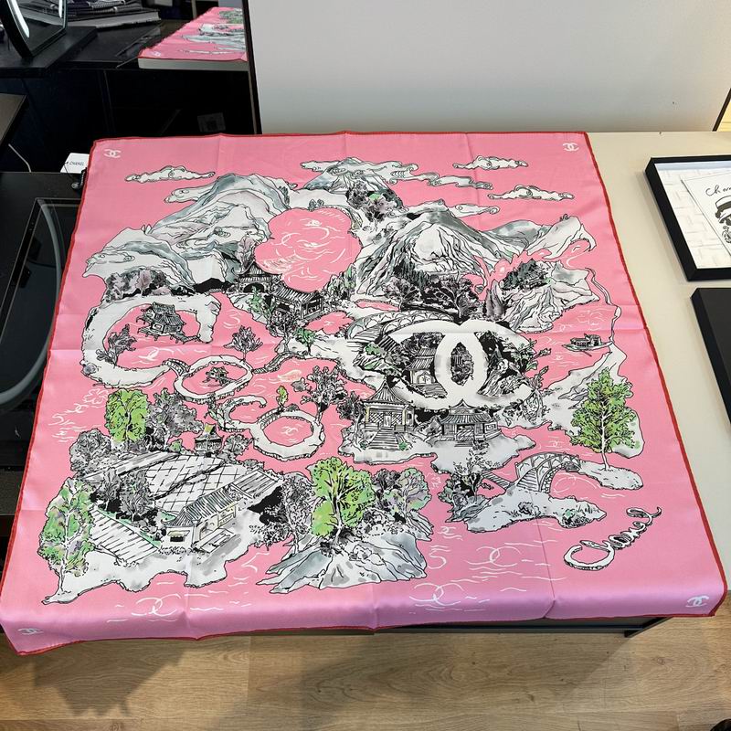Chanel silk scarf hm (425)
