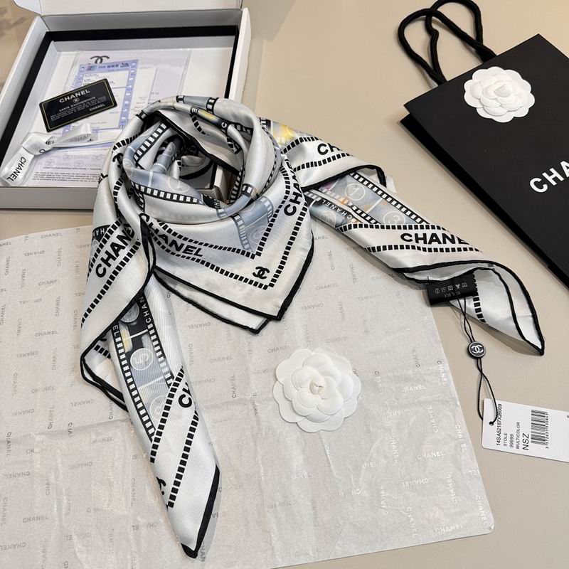 Chanel silk scarf hm (428)