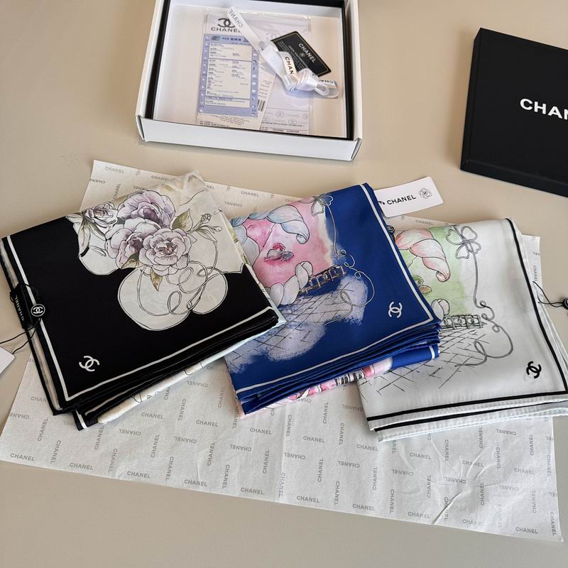 Chanel silk scarf hm (433)