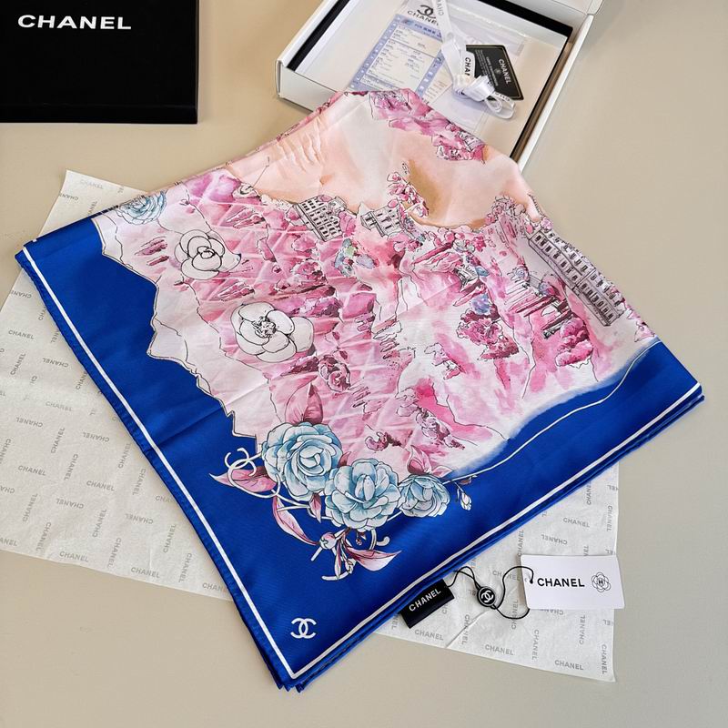Chanel silk scarf hm (437)