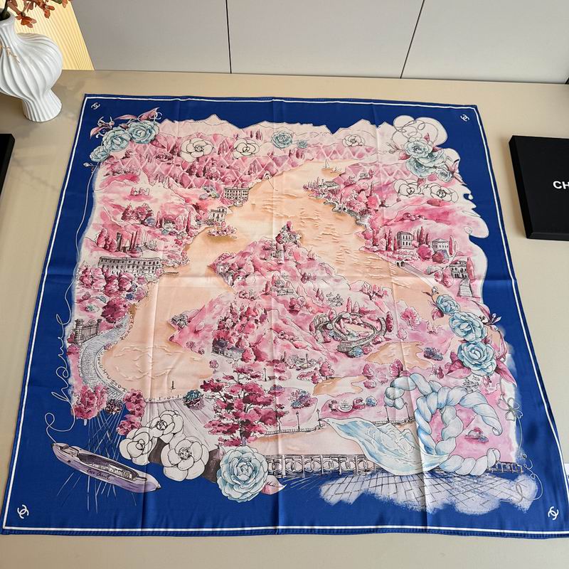 Chanel silk scarf hm (439)