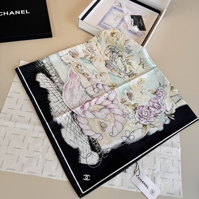 Chanel silk scarf hm (440)