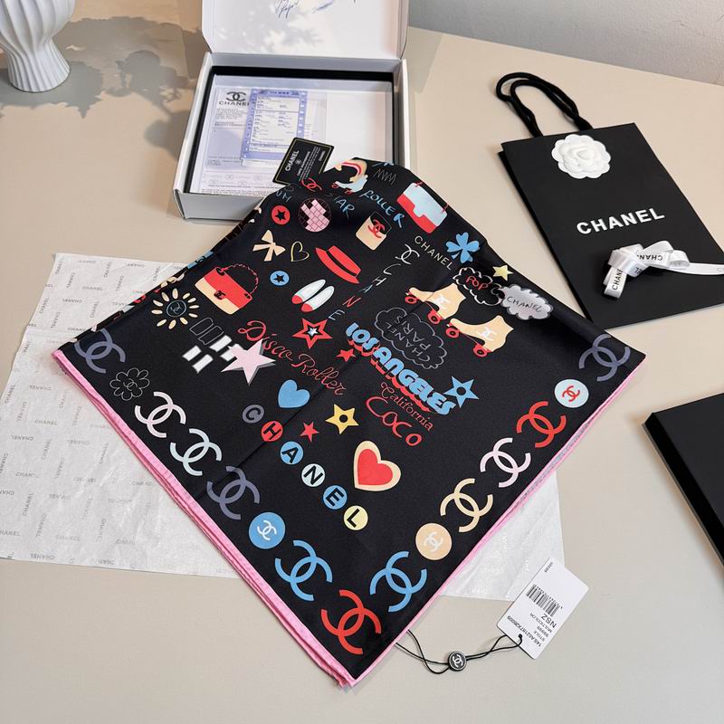 Chanel silk scarf hm (456)