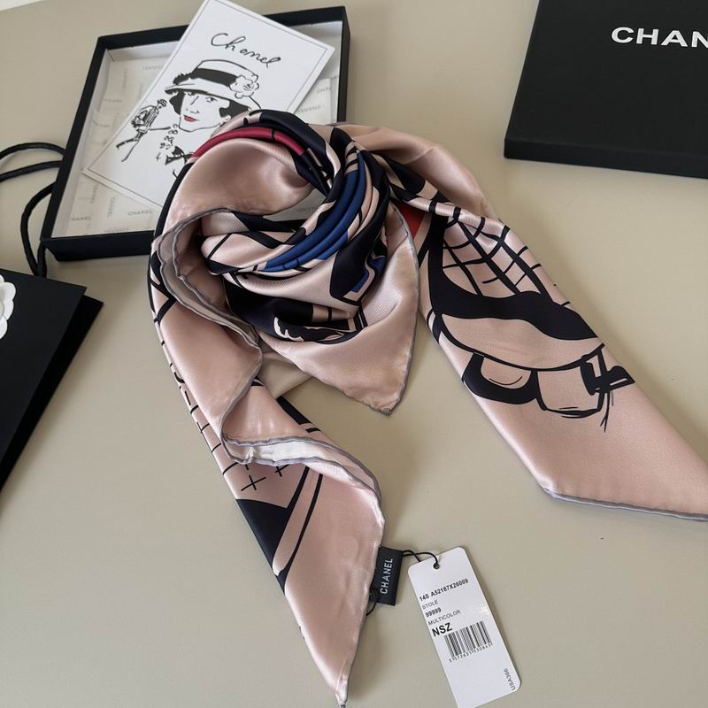 Chanel silk scarf hm (479)