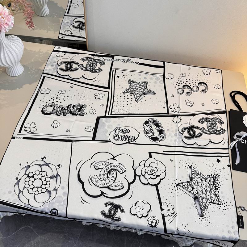 Chanel silk scarf hm (504)