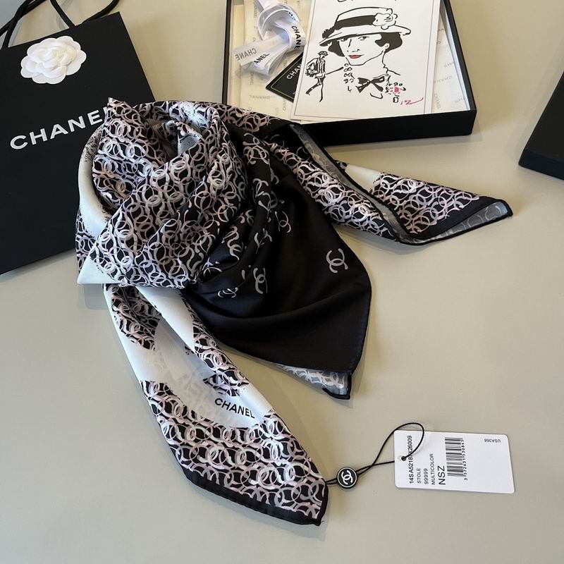 Chanel silk scarf hm (76)