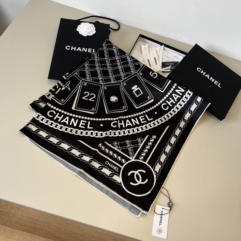 Chanel silk scarf hm (96)