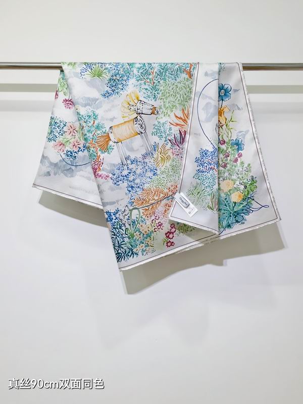 Dior  silk scarf 90X90cm E51 (11)