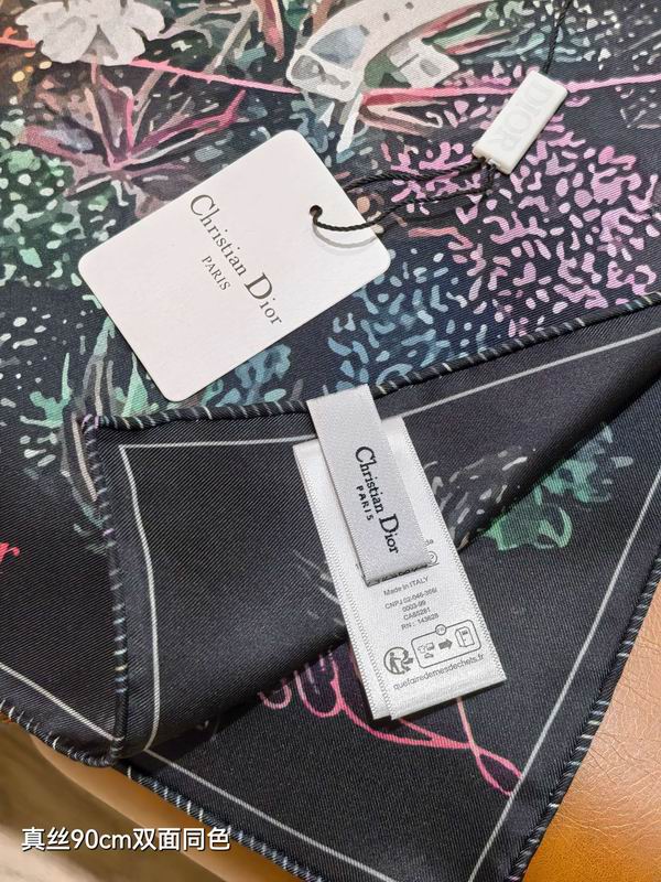 Dior  silk scarf 90X90cm E51 (3)