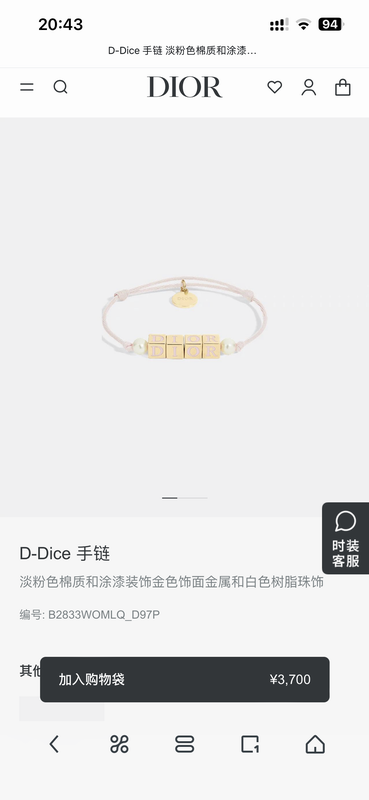 Dior Bracelet  02yxs18 (3)