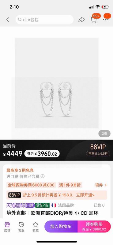 Dior Earring 03yxs140 (2)