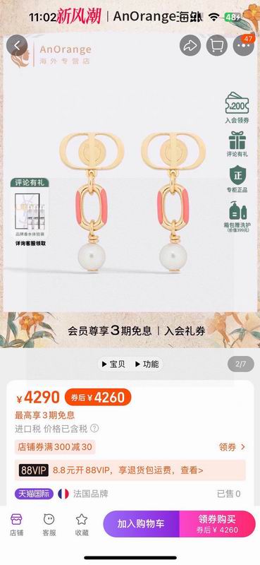 Dior Earring 03yxs233 (2)