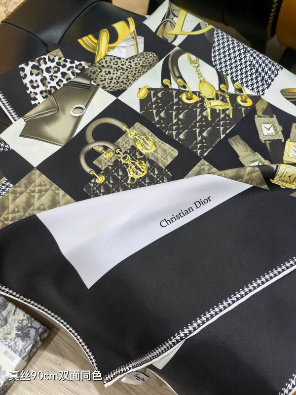 Dior Silk Scarf 90X90cm E30 (1)