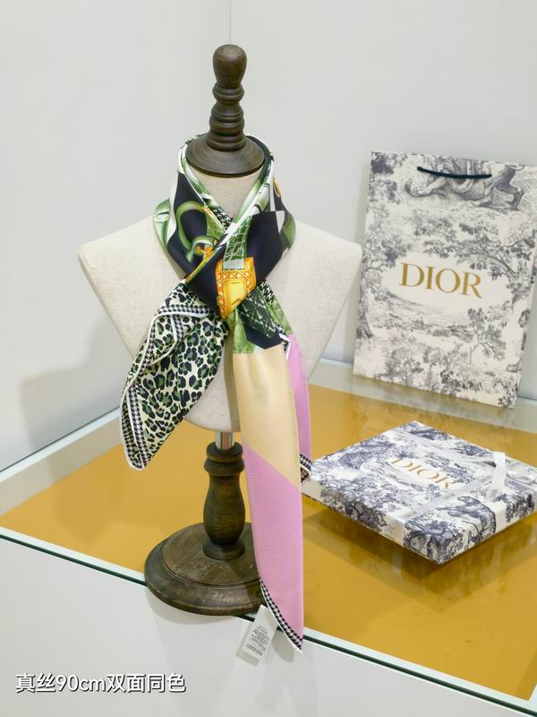 Dior Silk Scarf 90X90cm E30 (11)