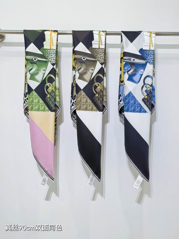 Dior Silk Scarf 90X90cm E30 (2)