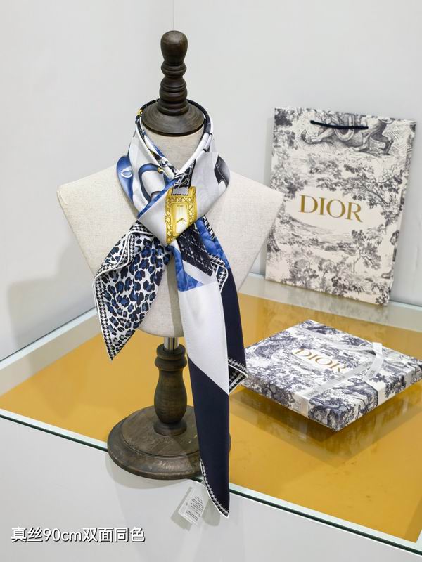 Dior Silk Scarf 90X90cm E30 (20)