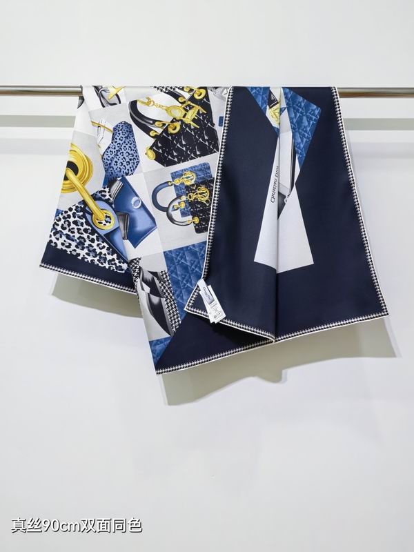 Dior Silk Scarf 90X90cm E30 (22)