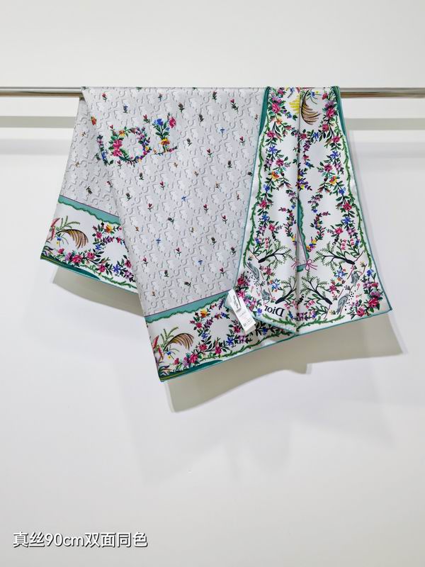 Dior Silk Scarf 90X90cm E31 (10)