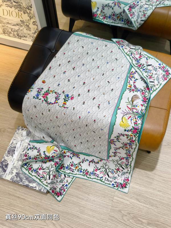 Dior Silk Scarf 90X90cm E31 (13)