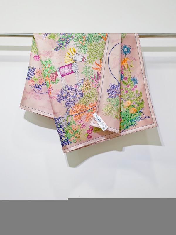 Dior Silk Scarf 90X90cm E33 (1)