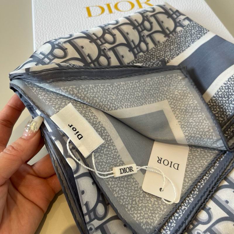 Dior Silk Scarf 90X90cm E41 (2)