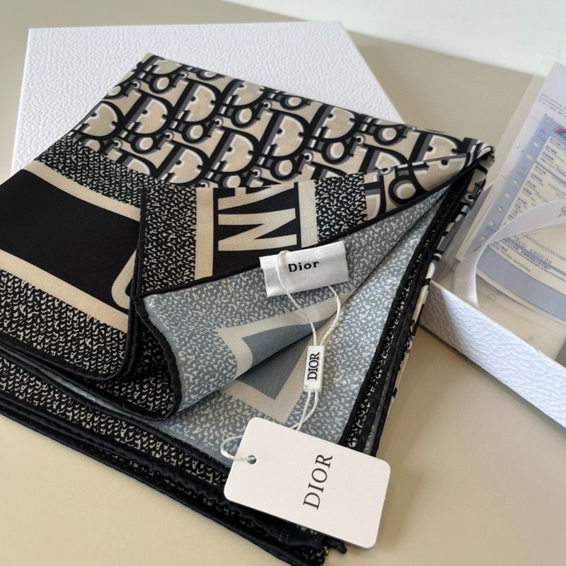 Dior Silk Scarf 90X90cm E41 (21)