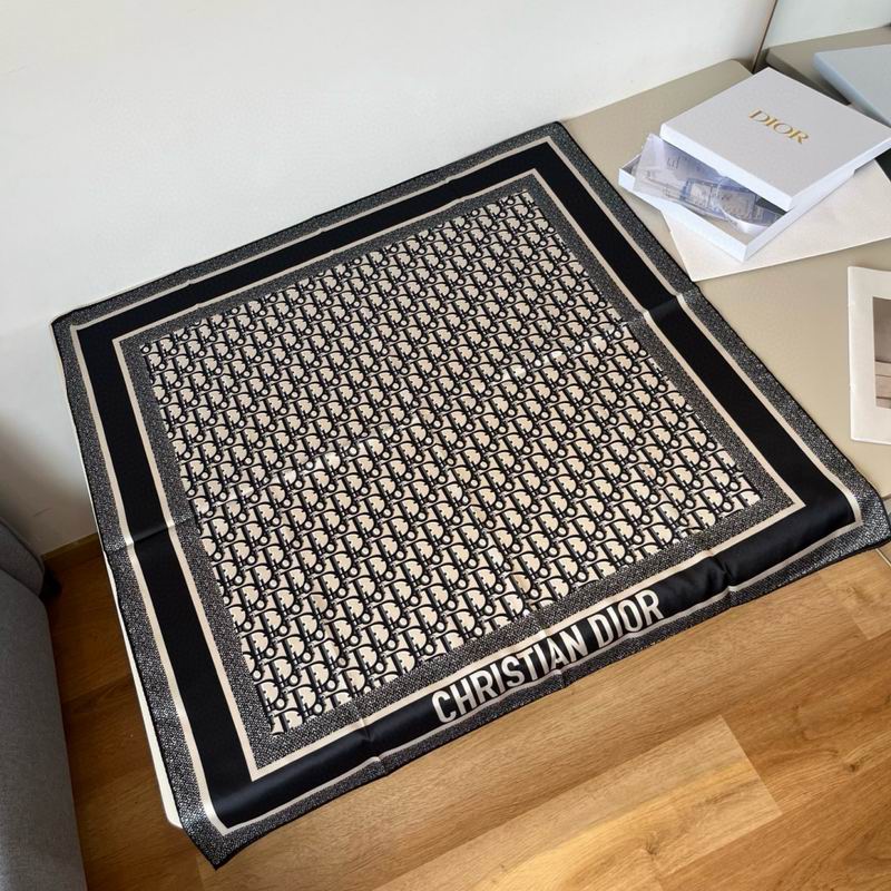 Dior Silk Scarf 90X90cm E41 (27)